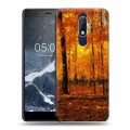 Дизайнерский пластиковый чехол для Nokia 5.1 Лес