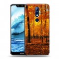 Дизайнерский пластиковый чехол для Nokia 5.1 Plus Лес