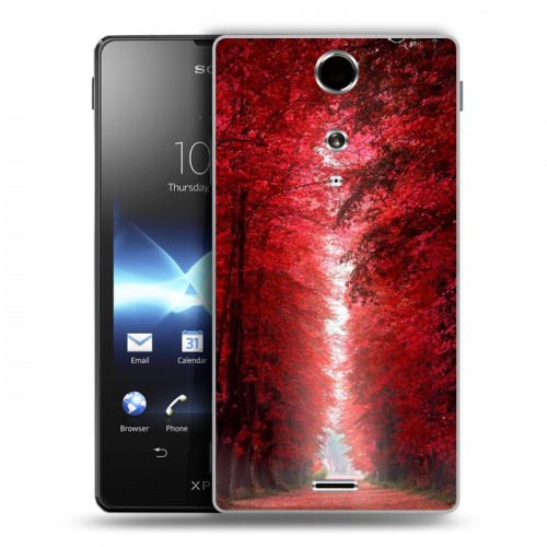 Дизайнерский пластиковый чехол для Sony Xperia TX Лес