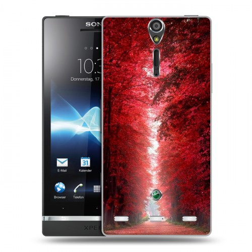 Дизайнерский пластиковый чехол для Sony Xperia S Лес