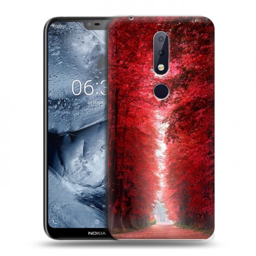 Дизайнерский пластиковый чехол для Nokia 6.1 Plus Лес