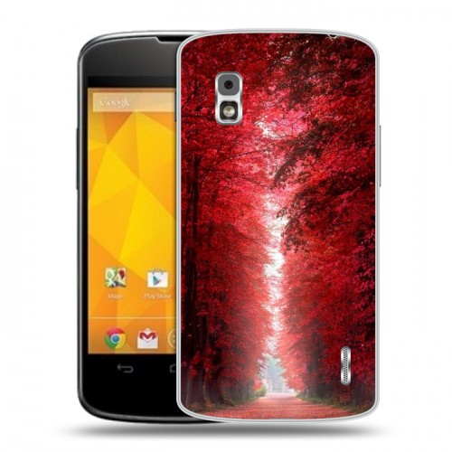 Дизайнерский пластиковый чехол для LG Google Nexus 4 Лес