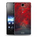 Дизайнерский пластиковый чехол для Sony Xperia TX Лес