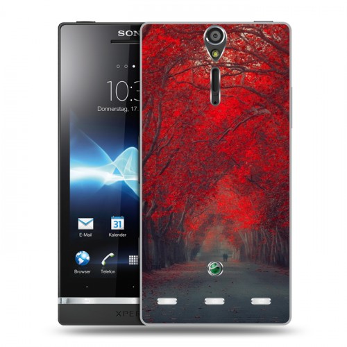 Дизайнерский пластиковый чехол для Sony Xperia S Лес