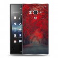 Дизайнерский пластиковый чехол для Sony Xperia acro S Лес