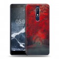 Дизайнерский пластиковый чехол для Nokia 5.1 Лес