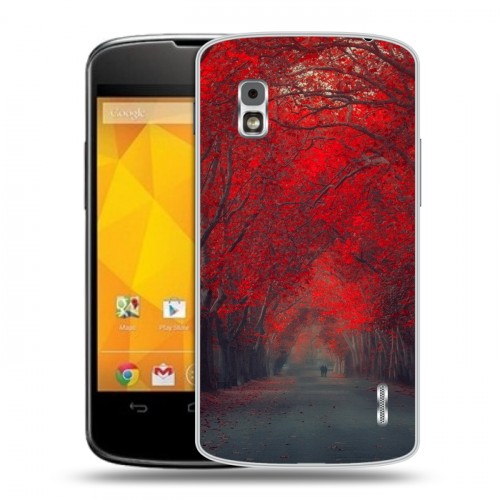 Дизайнерский пластиковый чехол для LG Google Nexus 4 Лес