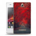 Дизайнерский пластиковый чехол для Sony Xperia E Лес