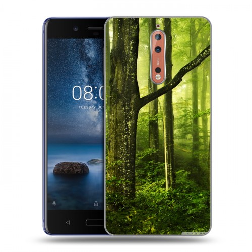 Дизайнерский пластиковый чехол для Nokia 8 Лес