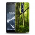 Дизайнерский пластиковый чехол для Nokia 5.1 Лес