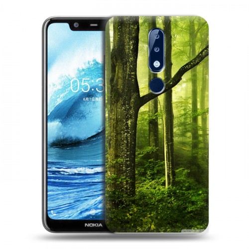 Дизайнерский силиконовый чехол для Nokia 5.1 Plus Лес