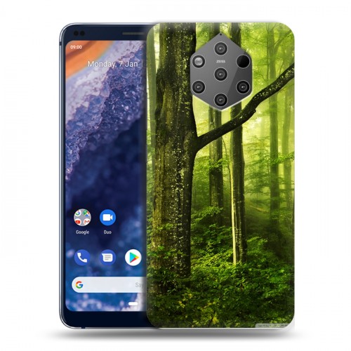 Дизайнерский силиконовый чехол для Nokia 9 PureView Лес