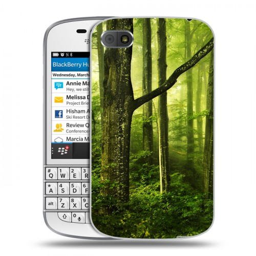 Дизайнерский пластиковый чехол для BlackBerry Q10 Лес