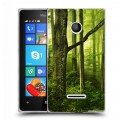 Дизайнерский пластиковый чехол для Microsoft Lumia 435 Лес