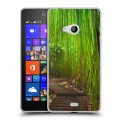 Дизайнерский пластиковый чехол для Microsoft Lumia 540 Лес