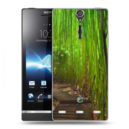 Дизайнерский пластиковый чехол для Sony Xperia S Лес