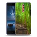 Дизайнерский пластиковый чехол для Nokia 8 Лес