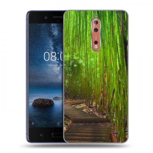 Дизайнерский пластиковый чехол для Nokia 8 Лес