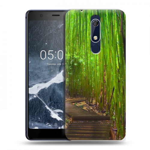 Дизайнерский пластиковый чехол для Nokia 5.1 Лес