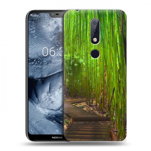 Дизайнерский пластиковый чехол для Nokia 6.1 Plus Лес