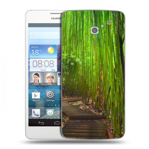 Дизайнерский пластиковый чехол для Huawei Ascend D2 Лес