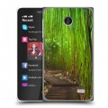 Дизайнерский пластиковый чехол для Nokia X Лес