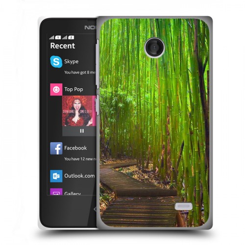 Дизайнерский пластиковый чехол для Nokia X Лес