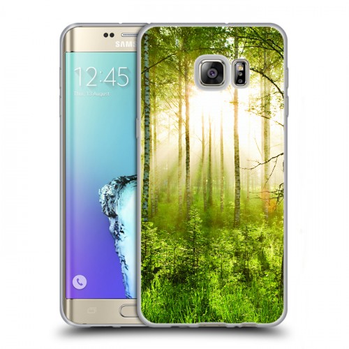 Дизайнерский пластиковый чехол для Samsung Galaxy S6 Edge Plus Лес
