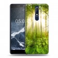 Дизайнерский пластиковый чехол для Nokia 5.1 Лес