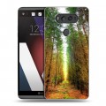 Дизайнерский пластиковый чехол для LG V20 Лес