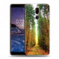 Дизайнерский пластиковый чехол для Nokia 7 Plus Лес