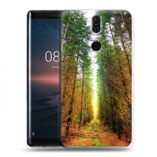 Дизайнерский пластиковый чехол для Nokia 8 Sirocco Лес