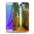 Дизайнерский пластиковый чехол для Samsung Galaxy Note 2 Лес