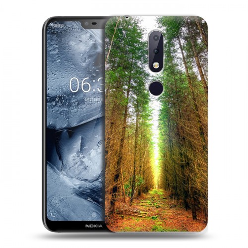 Дизайнерский силиконовый чехол для Nokia 6.1 Plus Лес