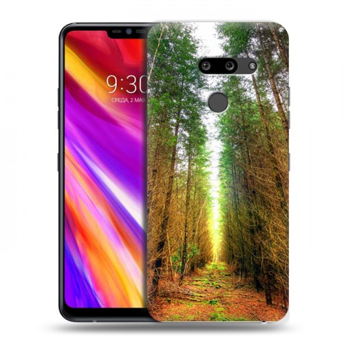 Дизайнерский пластиковый чехол для LG G8 ThinQ Лес