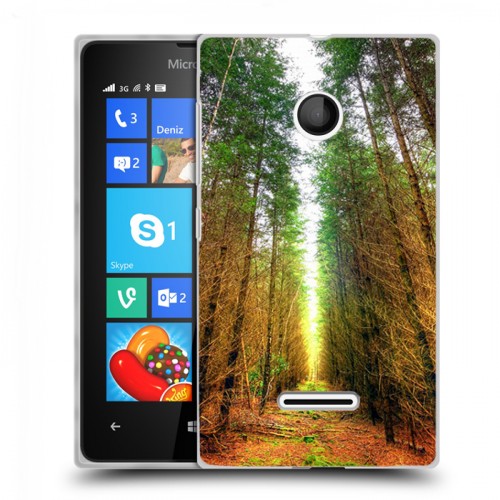 Дизайнерский пластиковый чехол для Microsoft Lumia 435 Лес