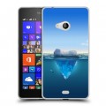 Дизайнерский пластиковый чехол для Microsoft Lumia 540 Льды