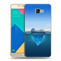 Дизайнерский силиконовый чехол для Samsung Galaxy A9 Льды