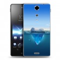 Дизайнерский пластиковый чехол для Sony Xperia TX Льды