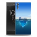 Дизайнерский пластиковый чехол для Sony Xperia XZs Льды