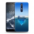 Дизайнерский пластиковый чехол для Nokia 5.1 Льды