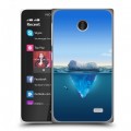 Дизайнерский пластиковый чехол для Nokia X Льды