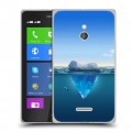 Дизайнерский силиконовый чехол для Nokia XL Льды