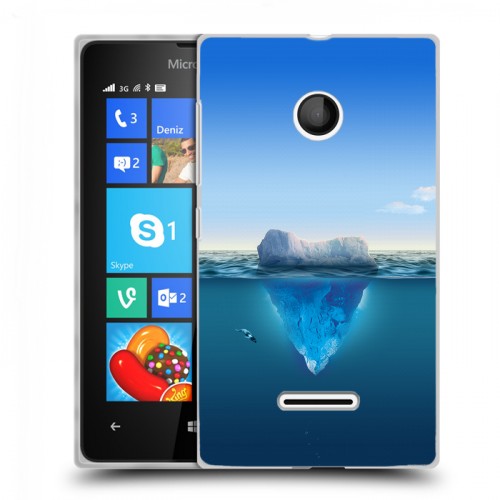 Дизайнерский пластиковый чехол для Microsoft Lumia 435 Льды