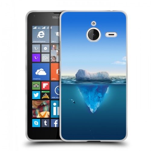 Дизайнерский пластиковый чехол для Microsoft Lumia 640 XL Льды