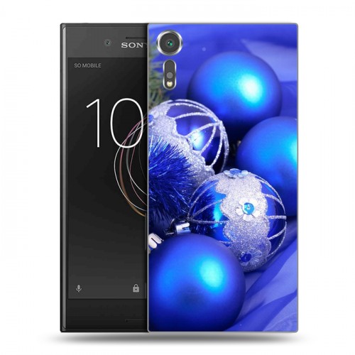 Дизайнерский пластиковый чехол для Sony Xperia XZs Новогодние шары