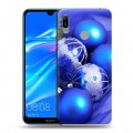 Дизайнерский пластиковый чехол для Huawei Y6 (2019) Новогодние шары