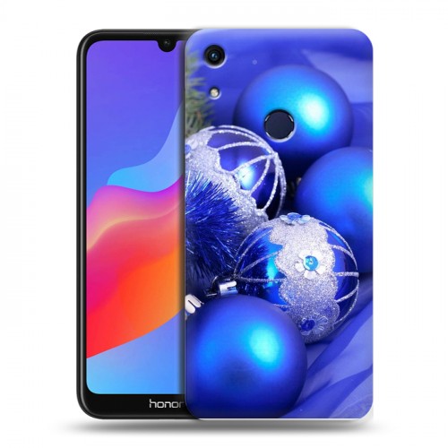 Дизайнерский пластиковый чехол для Huawei Honor 8A Новогодние шары