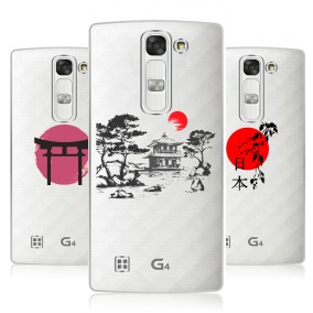 Дизайнерский силиконовый чехол для LG G4c Прозрачная япония