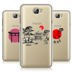 Дизайнерский силиконовый чехол для Huawei Honor 5A Прозрачная япония